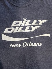 Dilly Dilly Men’s Navy Blue Cotton Short Sleeve T-Shirt