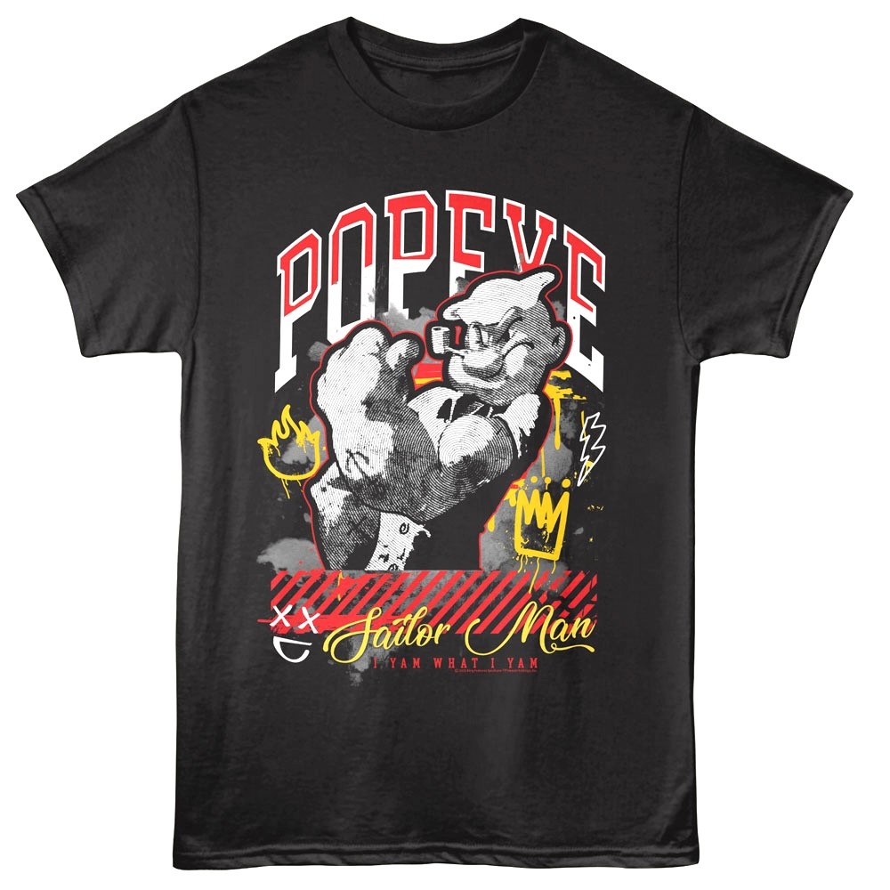 Popeye I Yam Graffiti Men's T Shirt gallery