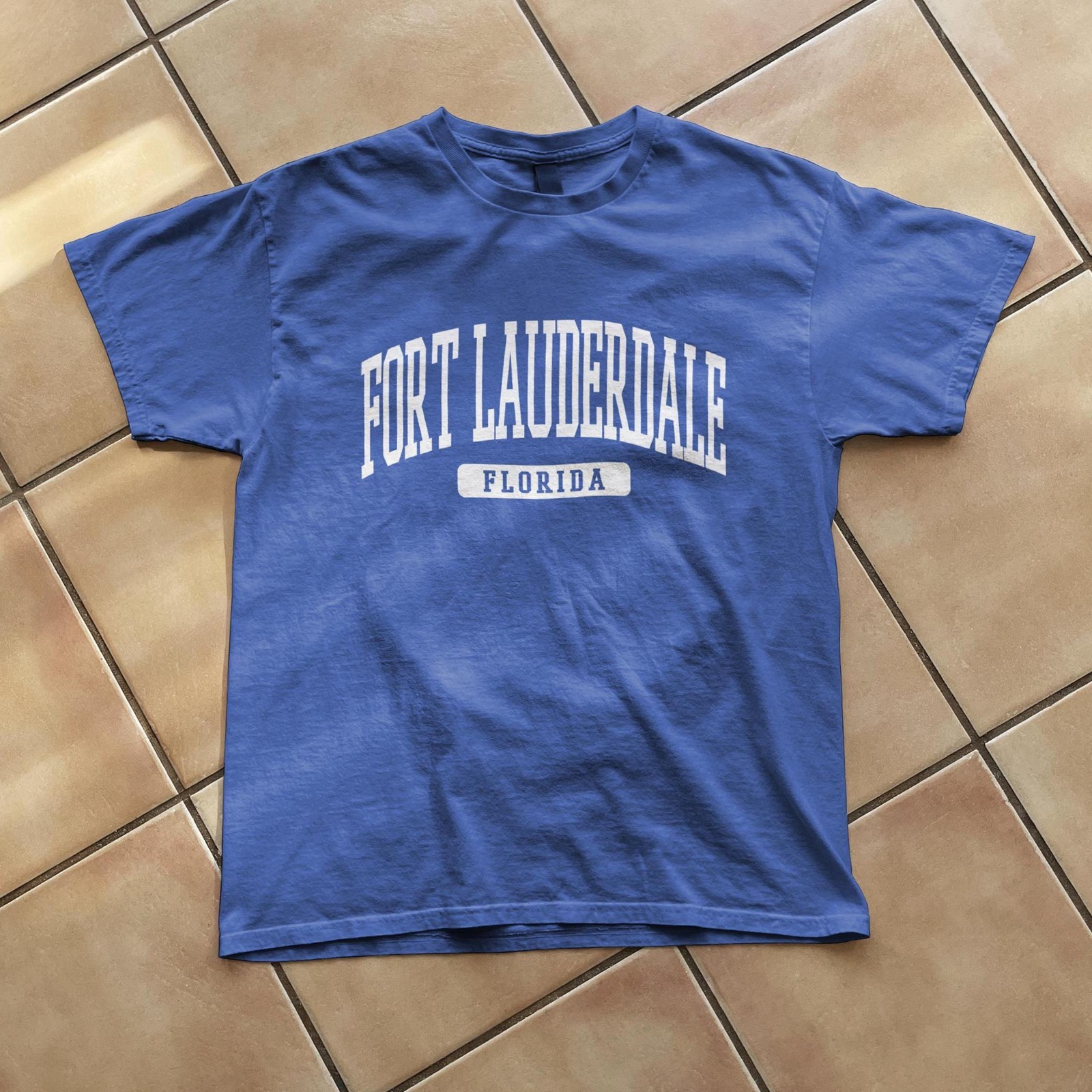 Fort Lauderdale Florida Souvenir Beach, Retro, Minimalist T-Shirt