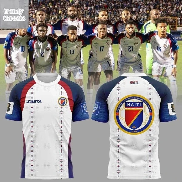 Haiti 2026 World Cup White 3D Unisex T-Shirt Gift For Fan Men Tee All Size S-5XL gallery