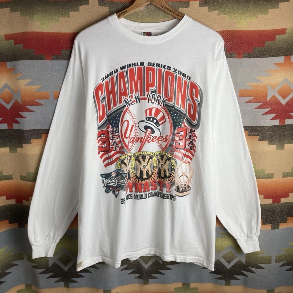VTG 2000 New York Yankees MLB Baseball World Series Champions T-shirt Mens XL gallery