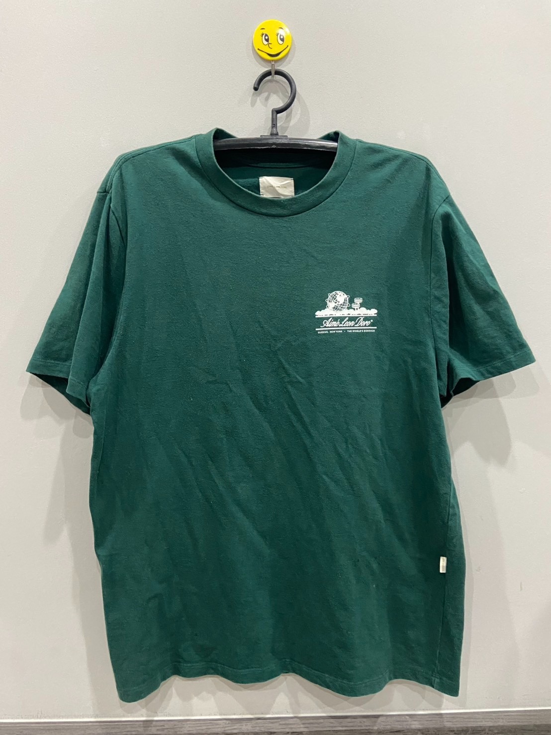 RARE AIME LEON DORE UNISPHERE PINE GREEN T-SHIRT SZ L Shirt gallery