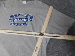 Miami Florida Mens Shirt Large gray pullover