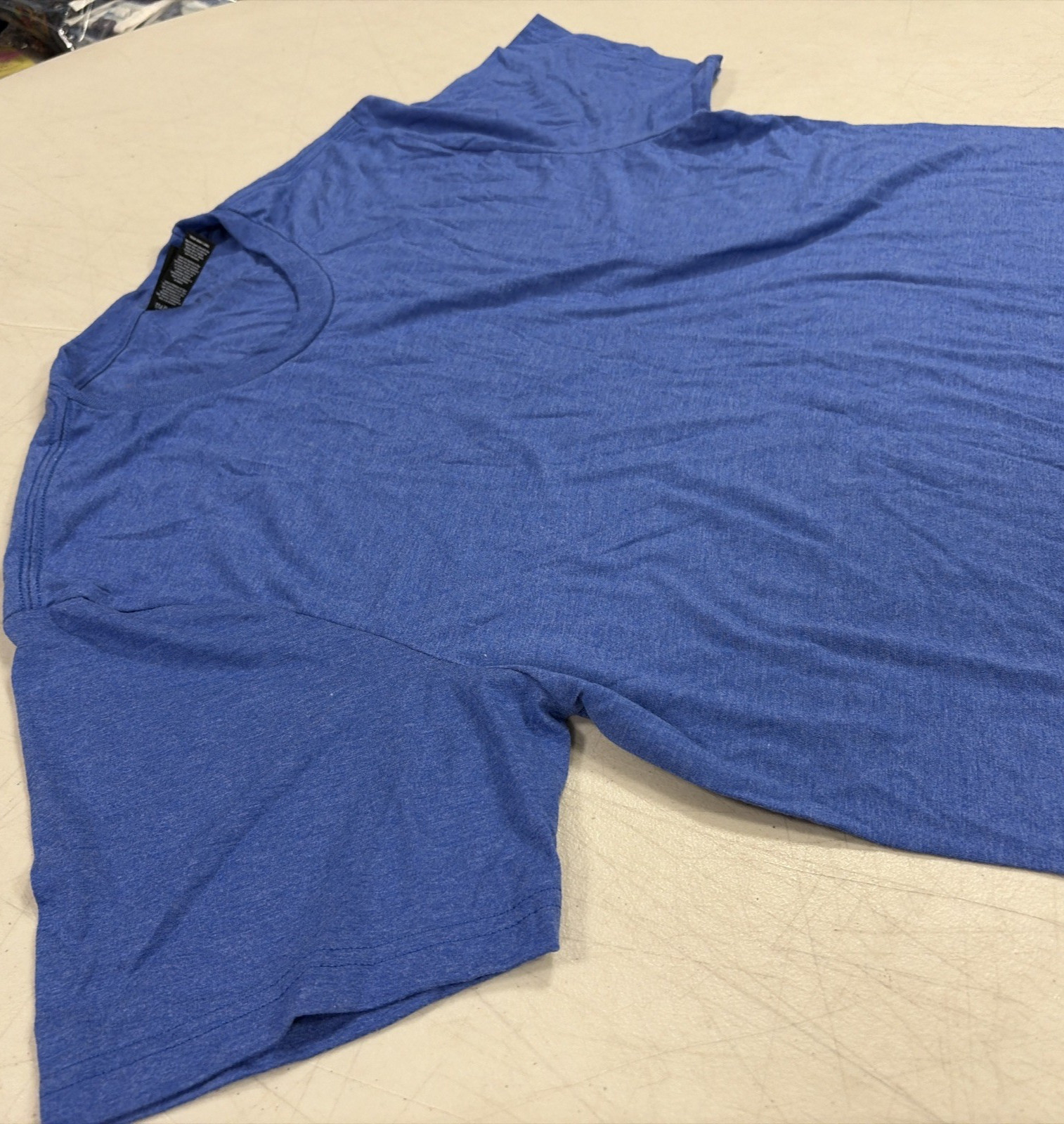 District Perfect Tri DTG Crew-Neck Adult T-Shirt Short Sleeve Blue Size L New gallery