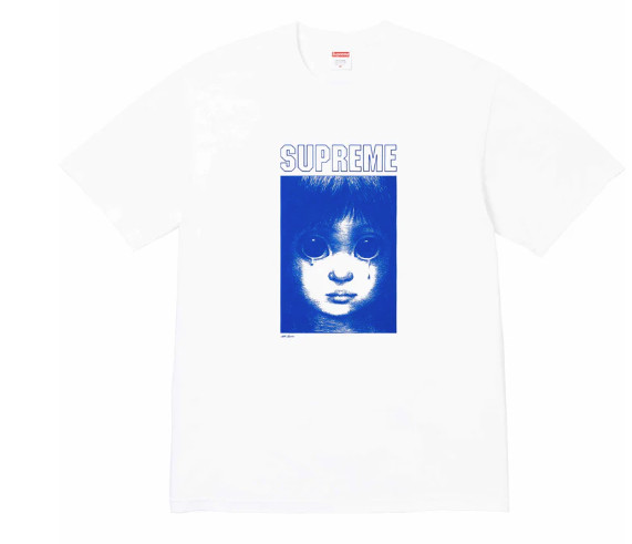 Supreme Margaret Keane Teardrop Tee White 2XL XXL SS24 Skate Streetwear Photo