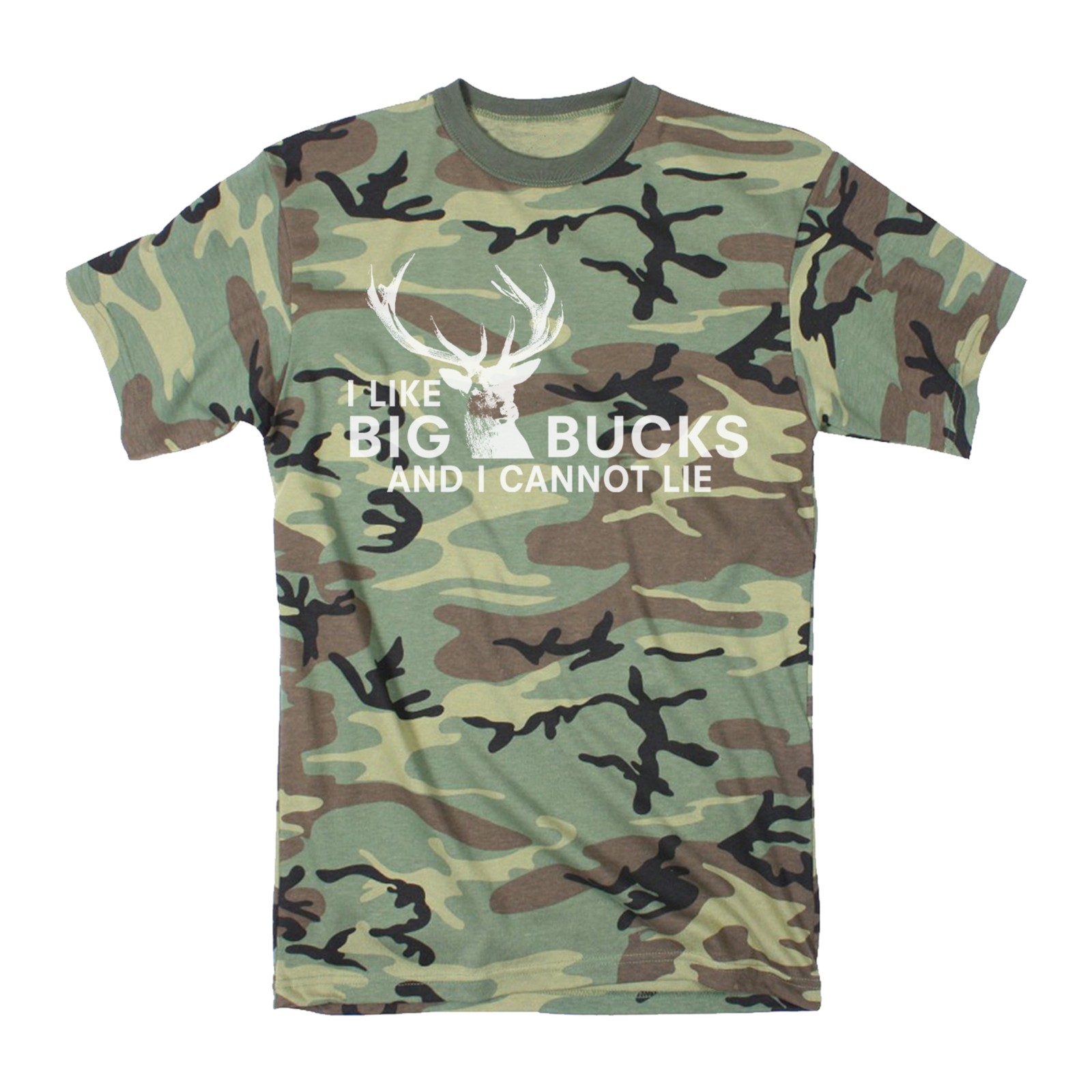 Mens I Like Big Bucks and I Cannot Lie T shirt Funny Deer Hunting Hunter Gift