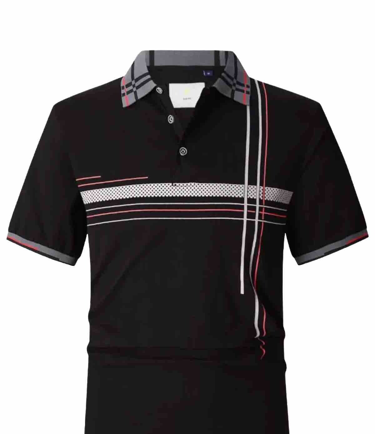 Men's Luxurious Polo Shirt,Italian Style,Stretch M to 4XL.…A5.A gallery