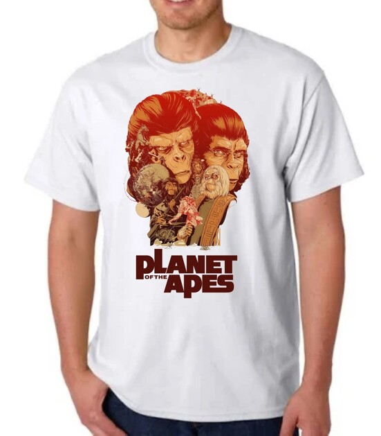 PLANET OF THE APES VERSION 2 T-SHIRT MEG0 SHIRT MOVIE TEE ZAIUS ZIRA 1968