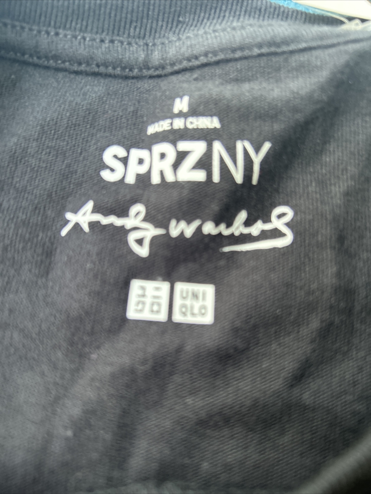 SPRZ NY Andy Warhol Mens Medium T Shirt Dollar Pop Art Is For Everyone Black NWT gallery