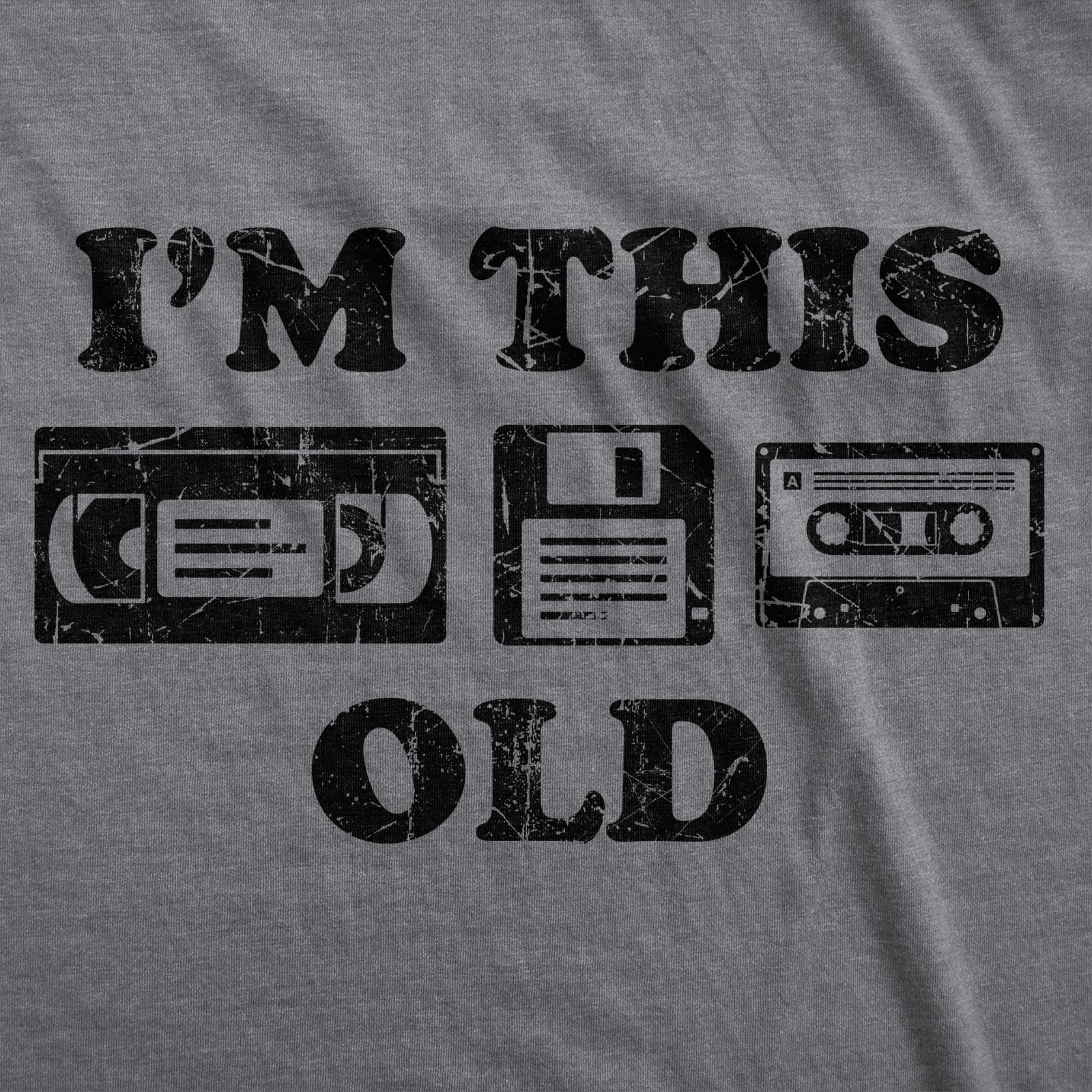 Mens Funny T Shirts Im This Old Sarcastic Retro Video Tape Graphic Novelty Tee gallery