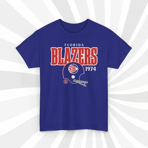 Florida Blazers 1974 WFL Vintage Football Helmet T-Shirt – Gators