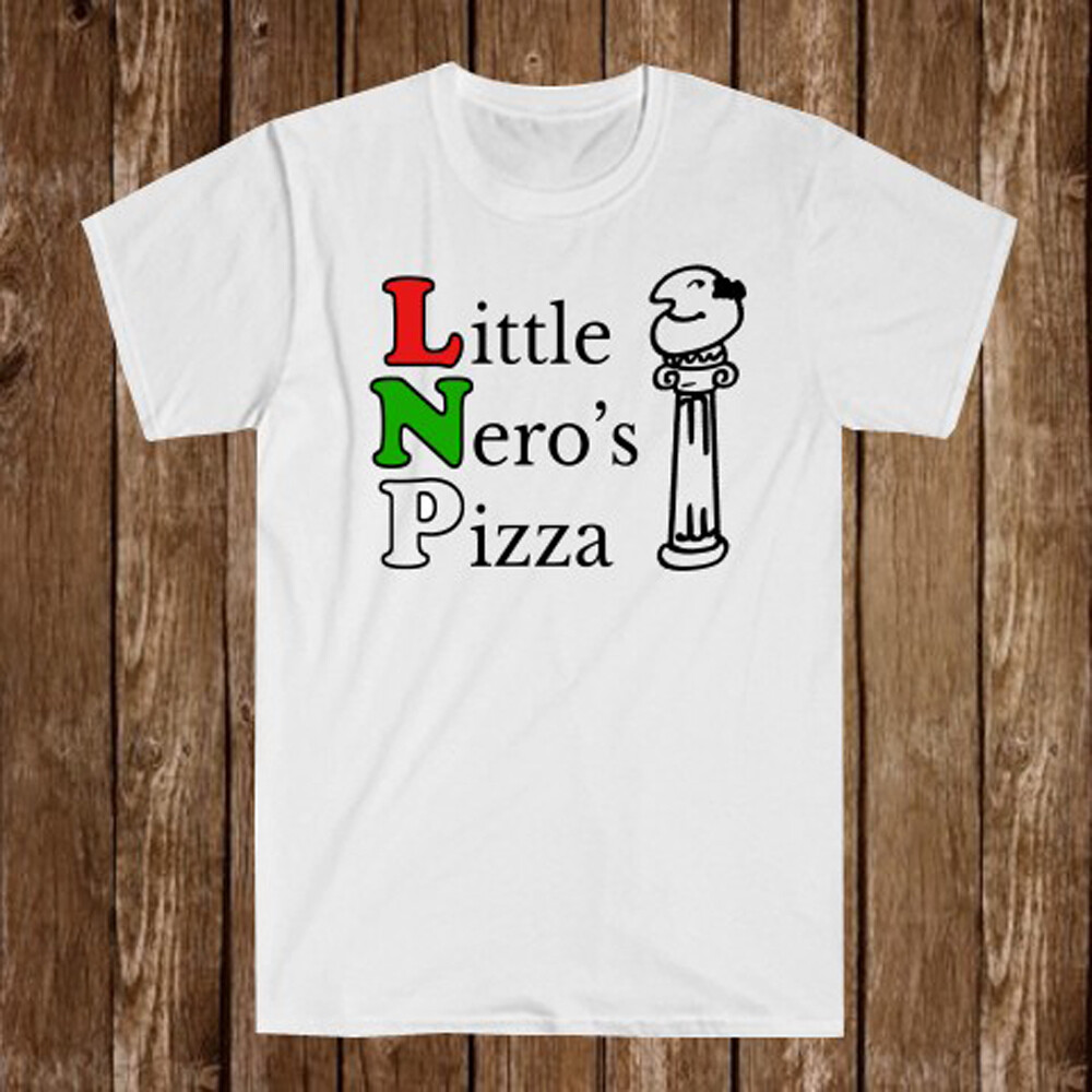 Home Alone Little Nero’s Pizza Men’s White T-Shirt Size S-5XL