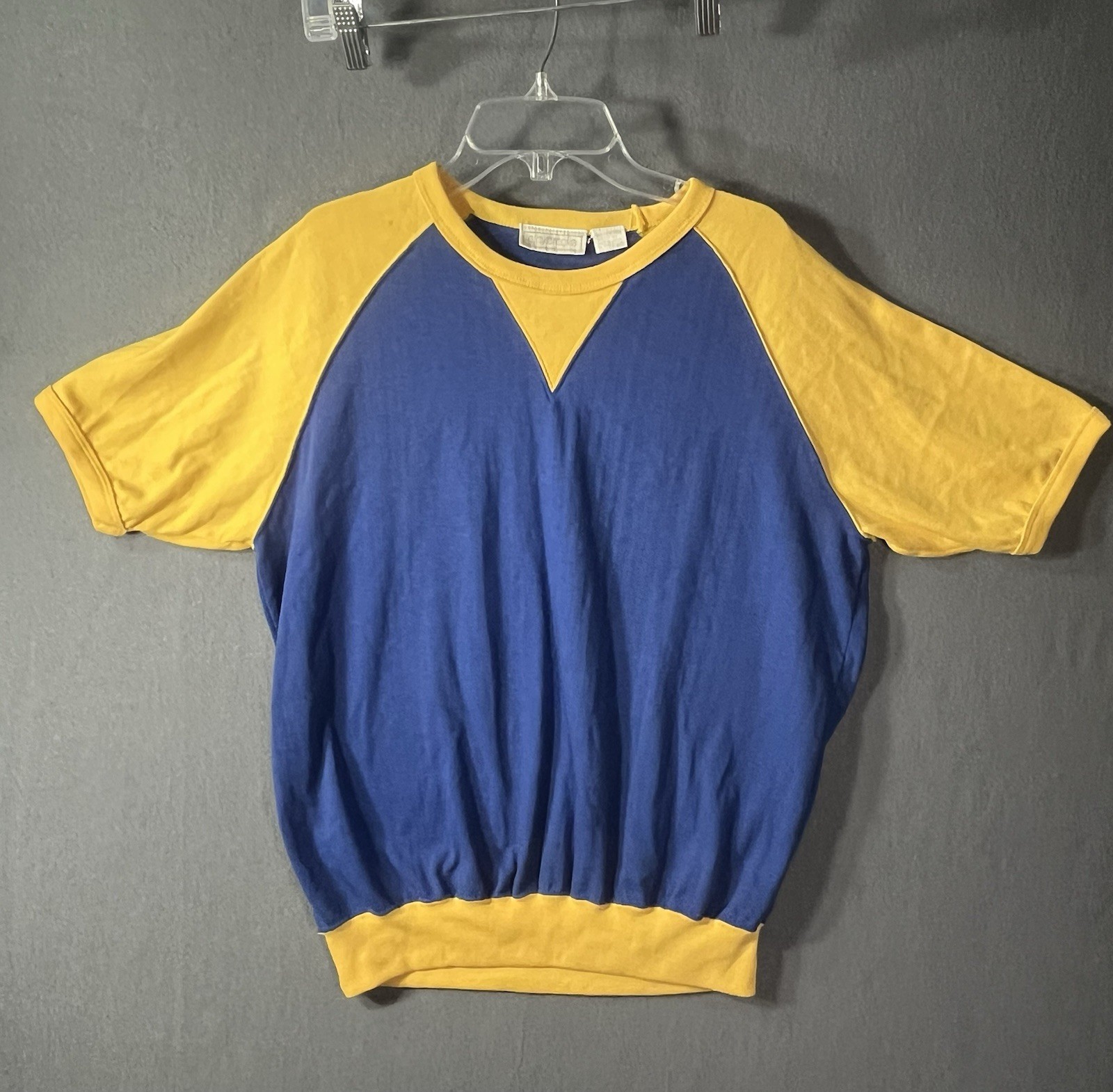 VTG Claybrooke Raglan Shirt Sportswear Gym 70s 80s Korea Colorblock See Photos gallery