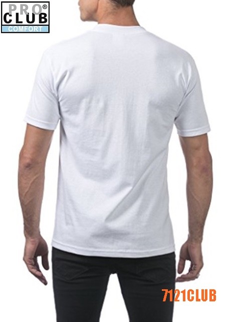 3 PACK PRO CLUB COMFORT T SHIRTS MENS STANDARD CREWNECK SHORT SLEEVE WHITE S-7XL gallery