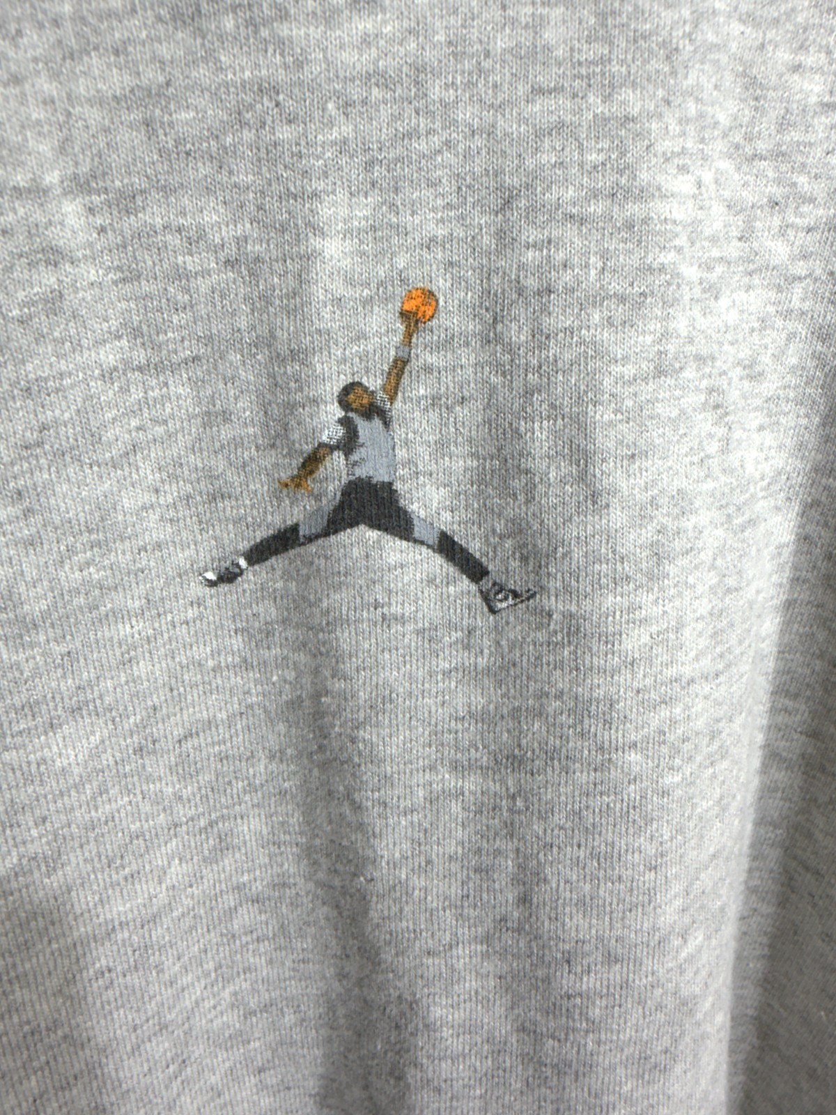 Vintage 2001 Nike Air Jordan I 1 Wings CO.JP Japan Silver Grey Shirt Large Rare gallery