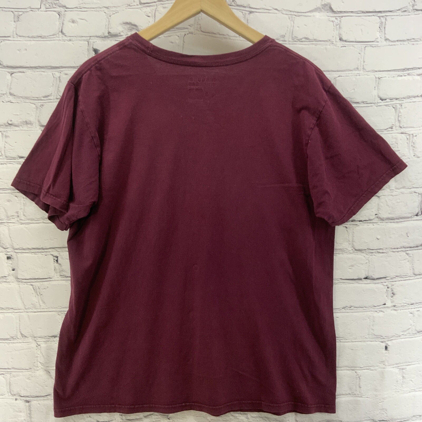Adidas The Go To Tee Mens Sz L Red Maroon Athletic Logo gallery