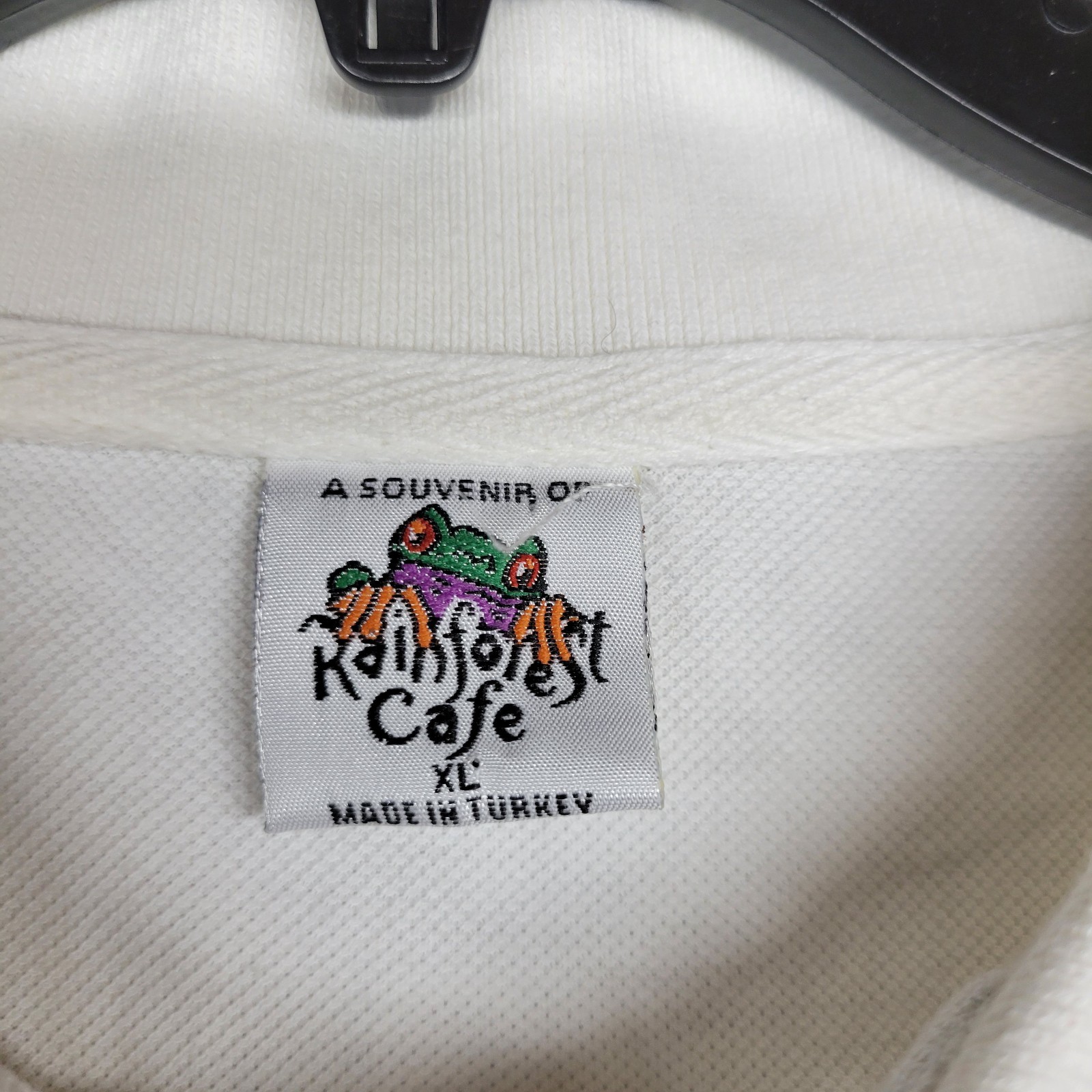 Vintage Rainforest Cafe Shirt Mens Extra Large White Logo Embroidered Detroit XL gallery