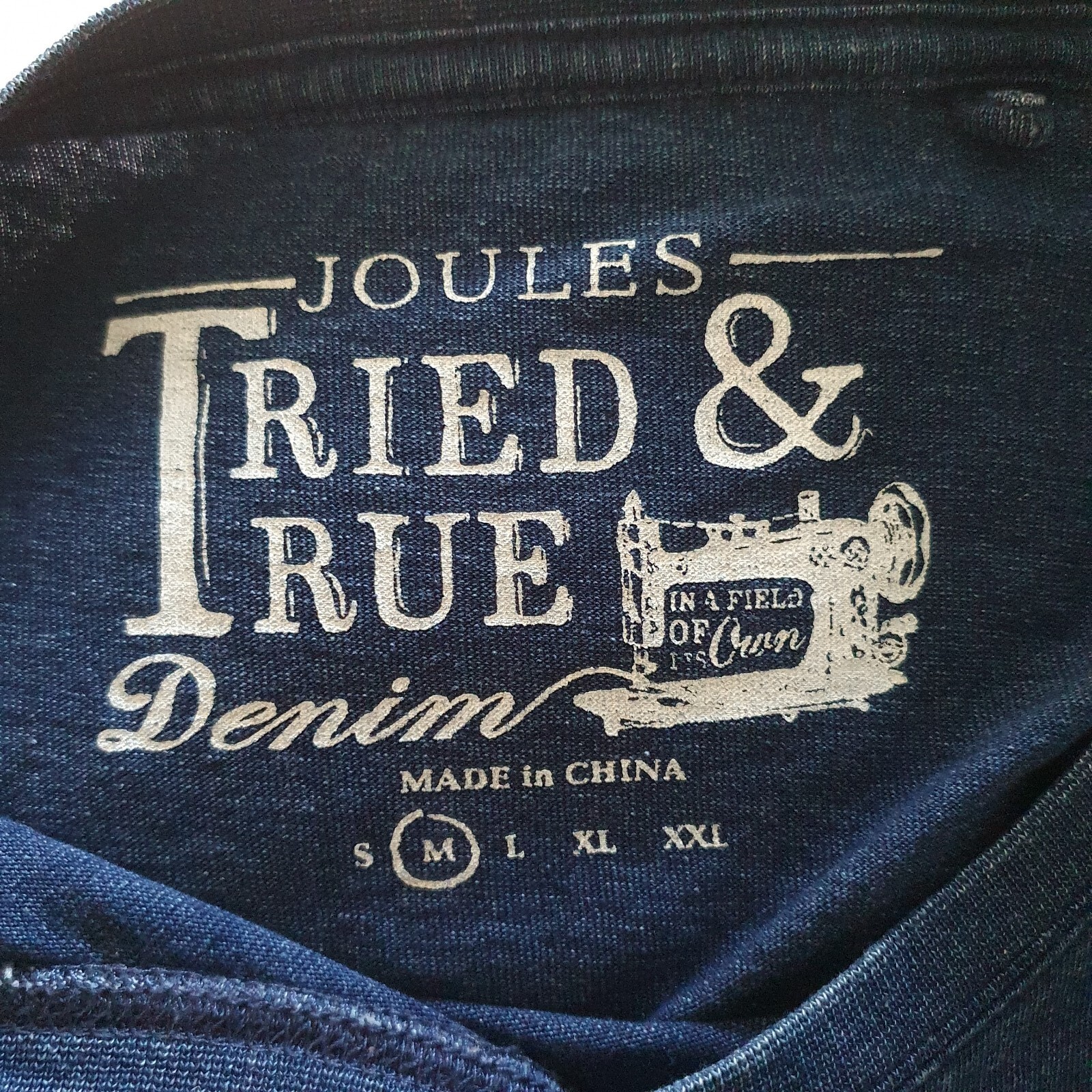 Joules Moreston T Shirt Top Men's Blue Size Medium Short Sleeves Cotton gallery