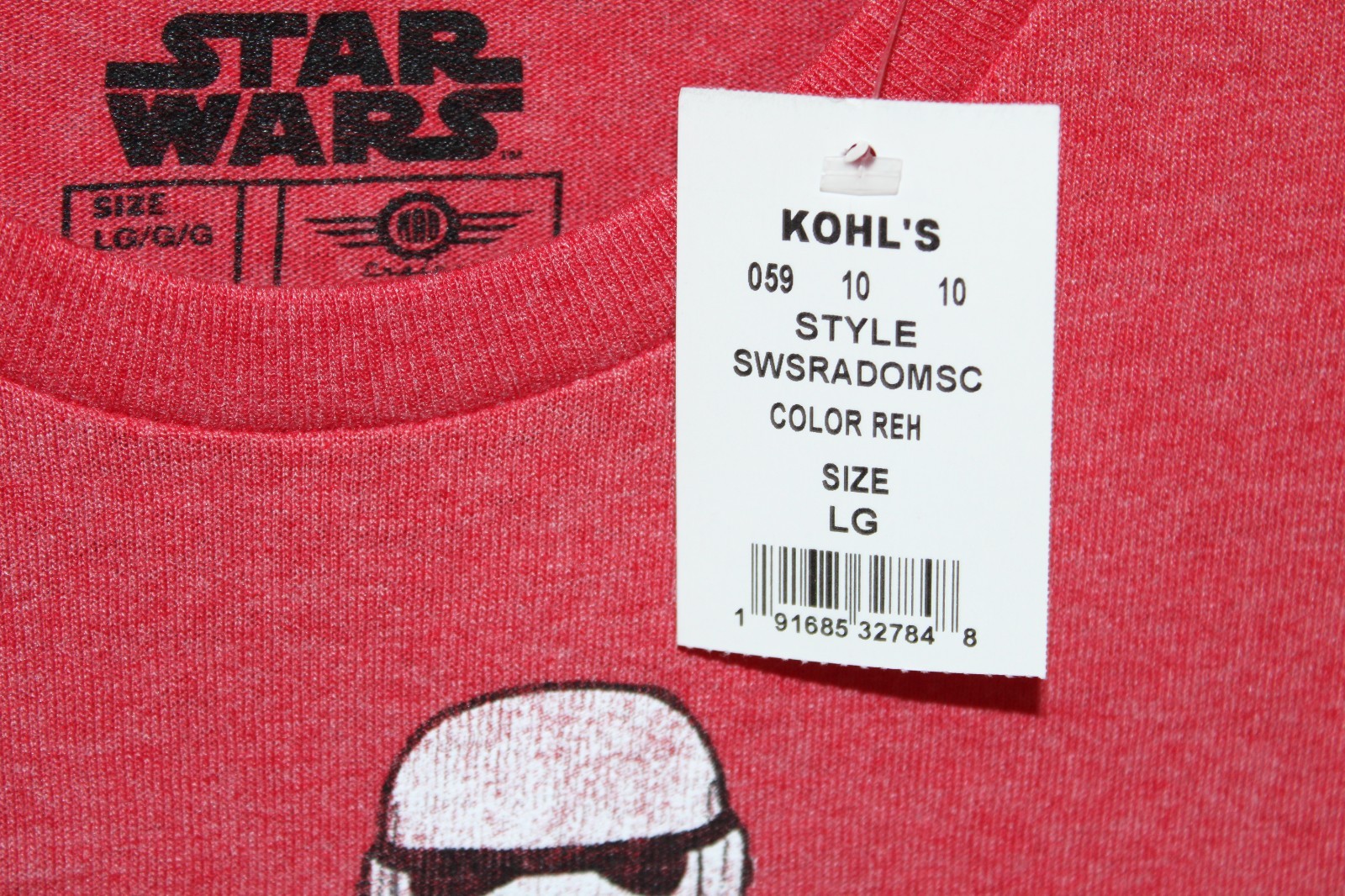 Star Wars Stormtrooper Save the Death Star Men's Christmas Mens T-Shirt L NWT gallery