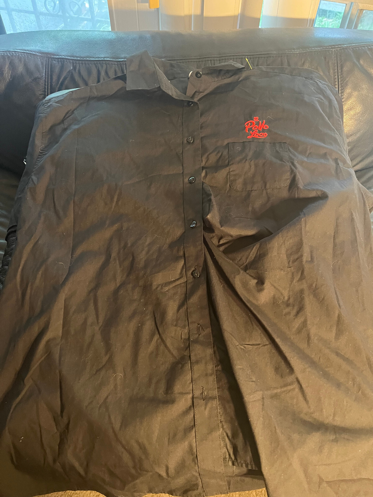 El Polo Loco Restaurant Employee work shirt button up 3xl 65 35 poly cotton gallery