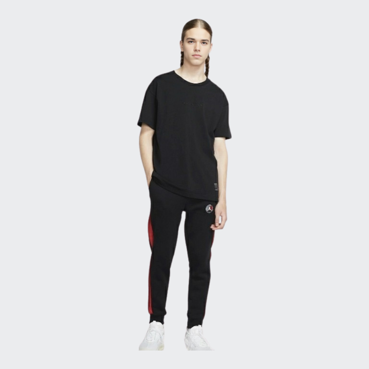 Jordan Collaborative Pure Color Round Neck Short Sleeve T-Shirt gallery