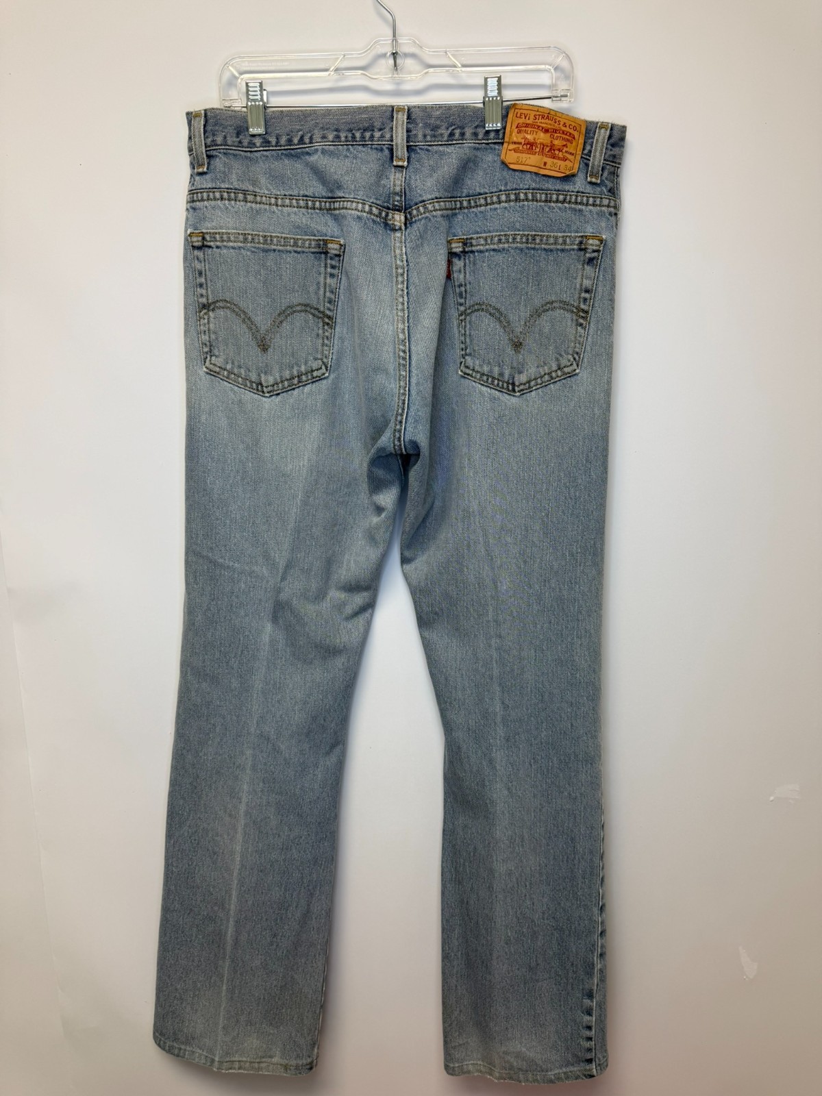 Levi's 517 Bootcut Jeans Men's 36x34 Light Wash Denim Red Tab Vintage Style gallery