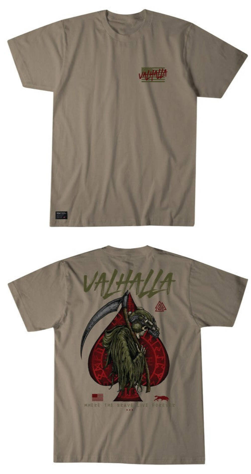 Howitzer Style Men's T-shirt Valhalla Military Grunt MFG gallery