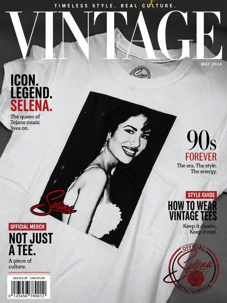 Vintage Official Merchandise Selena Quintanilla Shirt 100% Cotton