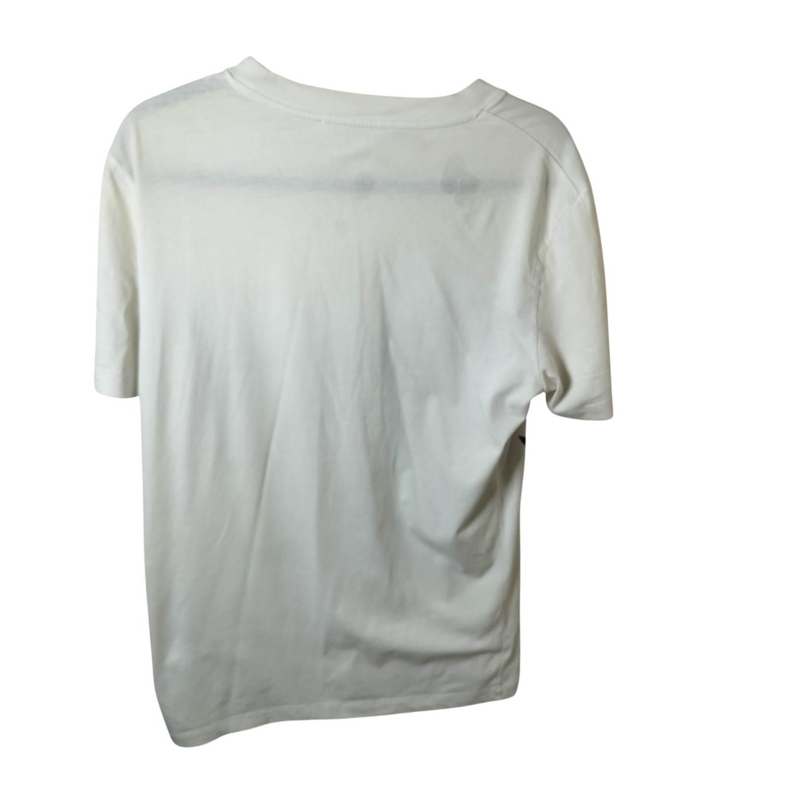 McQ Alexander McQueen Mens Abstract Graphic Print T-Shirt White Cream Large gallery