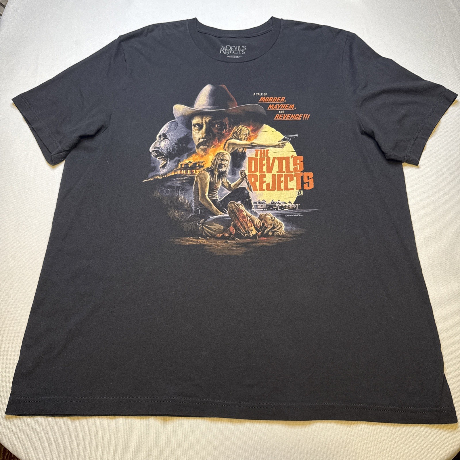 The Devils Rejects Shirt Size 2XL Black Fright Rags Rob Zombie #0078 gallery