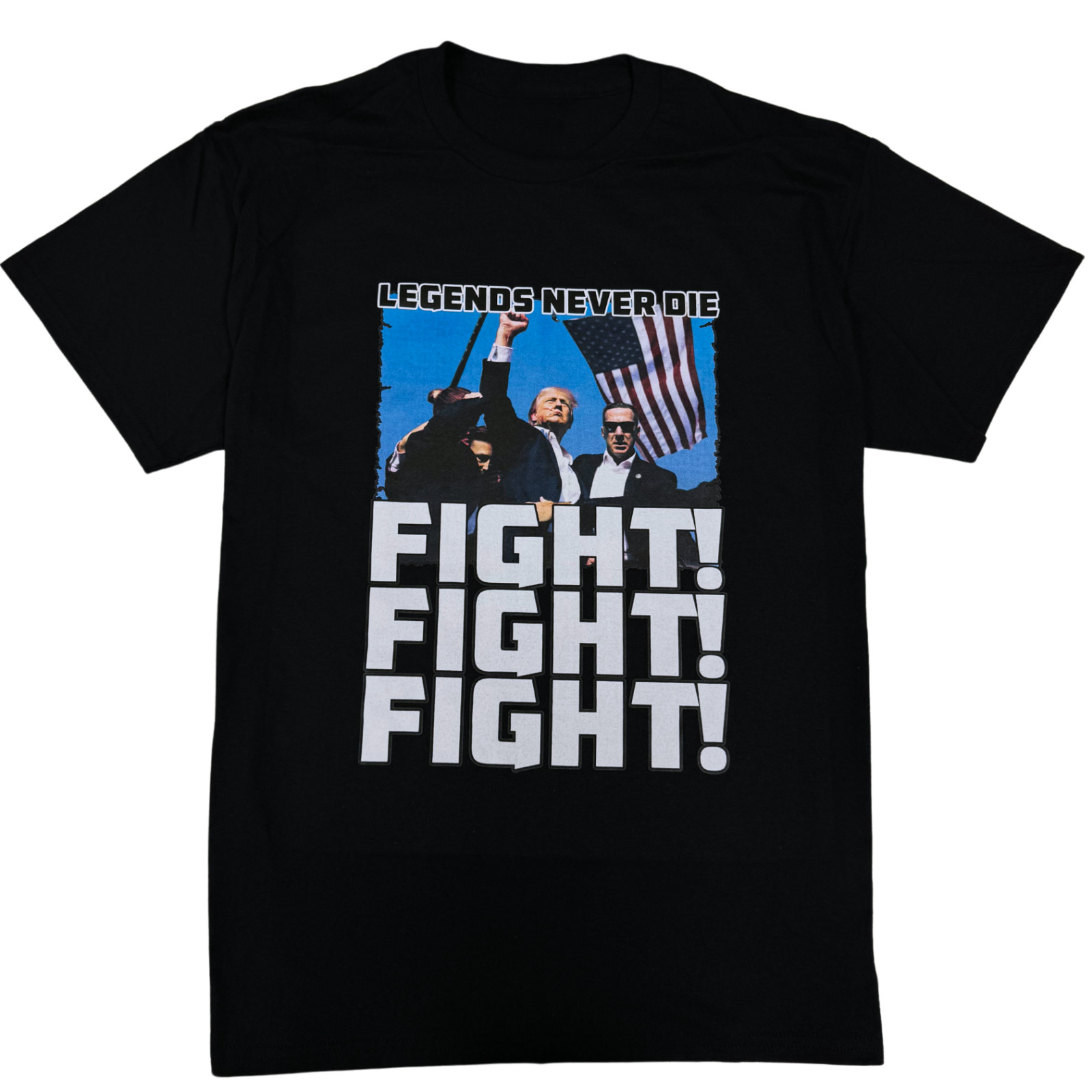 FIGHT FIGHT FIGHT LEGENDS NEVER DIE President Donald Trump Rally Shooting Shirt gallery