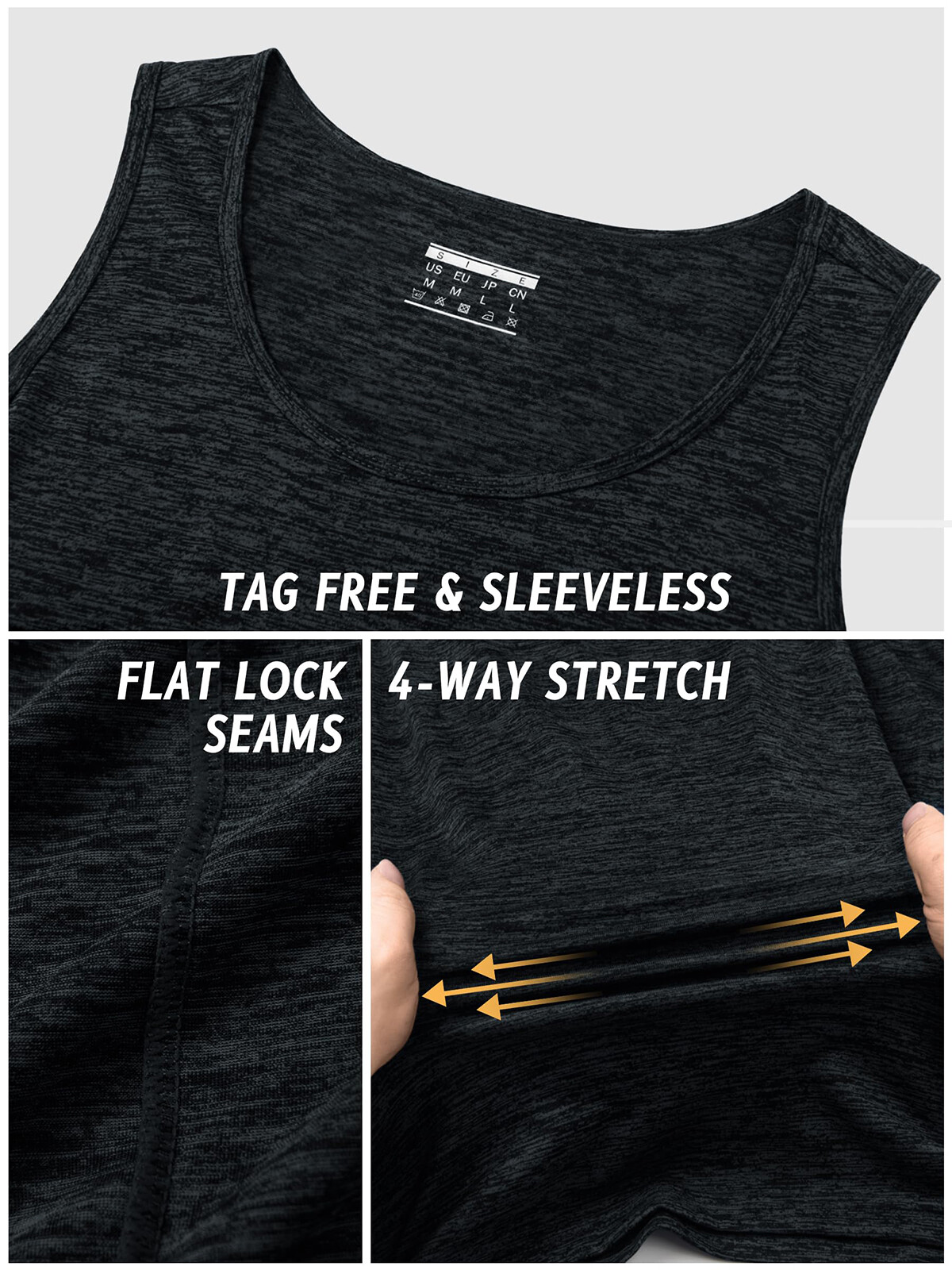 Men's Tank Tops Sleeveless Muscle Sports Athletic Gym Workout Quick Dry A-Shirt gallery