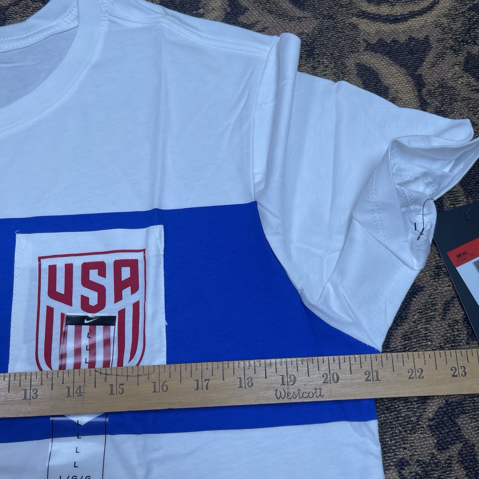 Nike Team USA Men's National Soccer Team White Pocket T-Shirt Size Large New gallery