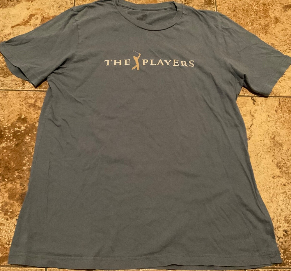 FLOMOTION THE PLAYERS CHAMPIONSHIP DOUBLE SIDED GRAPHIC T-SHIRT ( MENS L ) BLUE