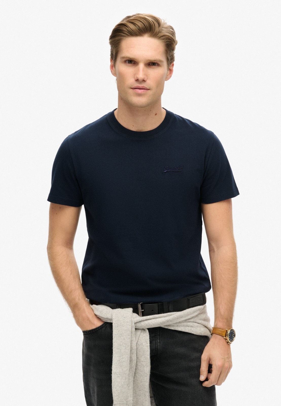 Superdry T Shirt Mens Crew Neck Short Sleeve Vintage Logo Black Navy White Grey gallery