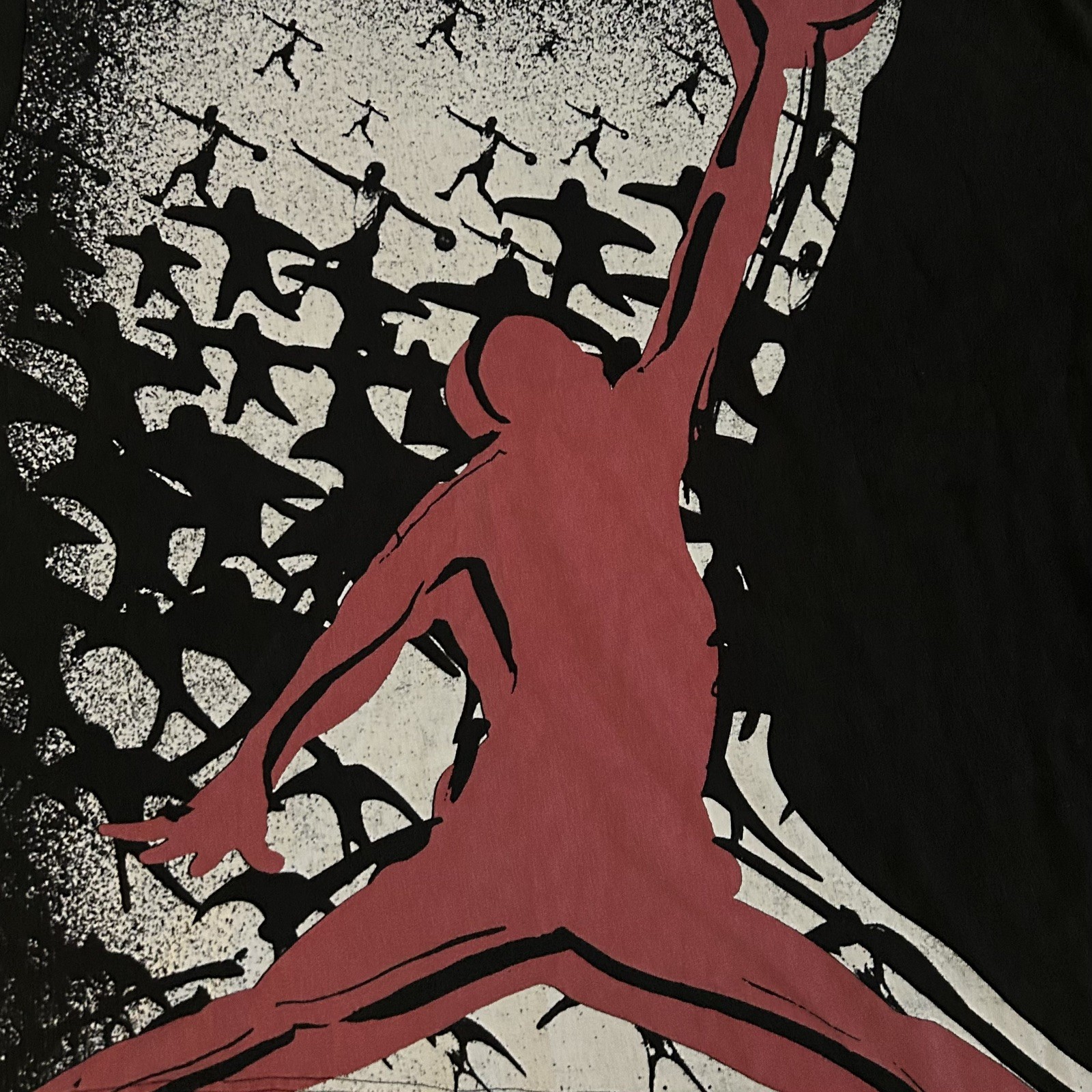 Nike Air Jordan Men's Black Graphic T-Shirt Large Oversized HQ8982-010 NWT gallery