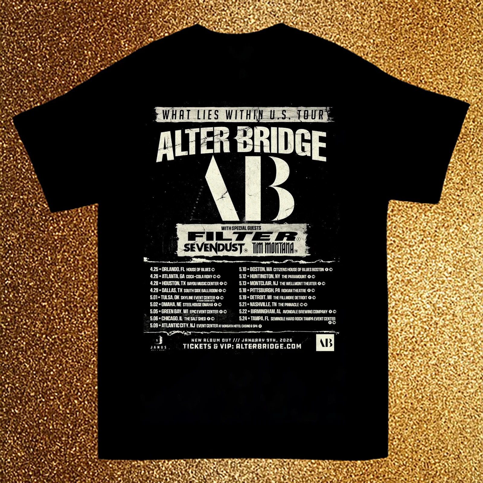 Alter Bridge – What Lies Within Tour 2026 T Shirt Full Size S-5XL gallery