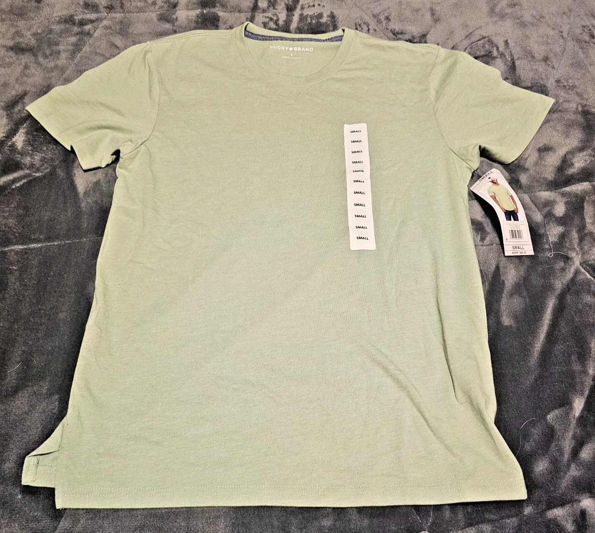 T-Shirt Green Short Sleeve Ultra Soft Classic Fit Men's Small By Lucky Brand gallery