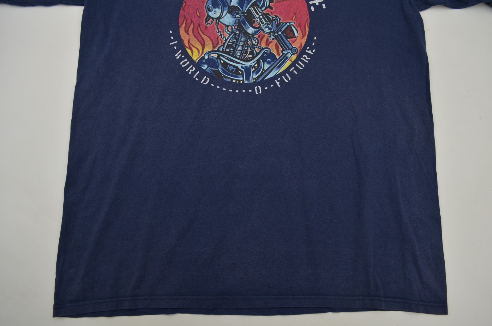 Vintage Terrorgruppe 1 World 0 Future Punk Rock Band Cotton T-Shirt Size XL gallery
