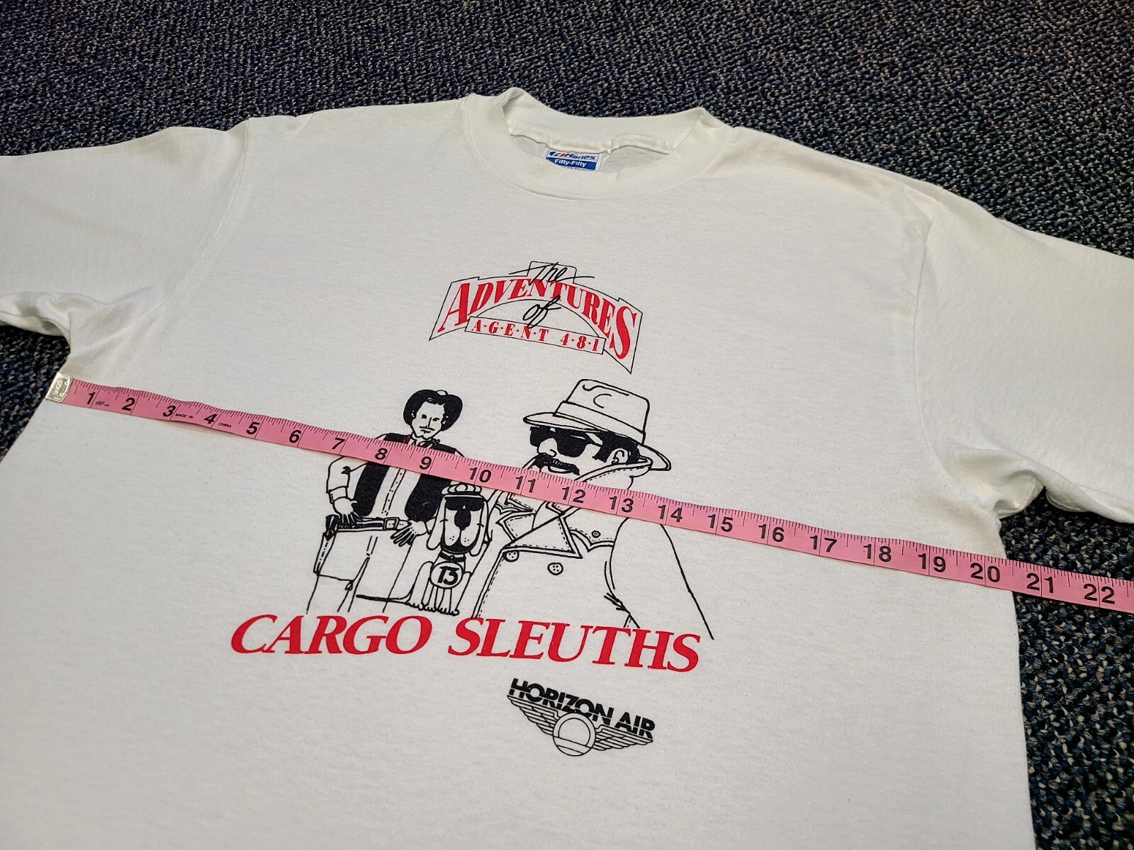 Vintage Horizon Air Shirt Size Large Cargo Sleuths Airlines Flying Pilot 90's gallery