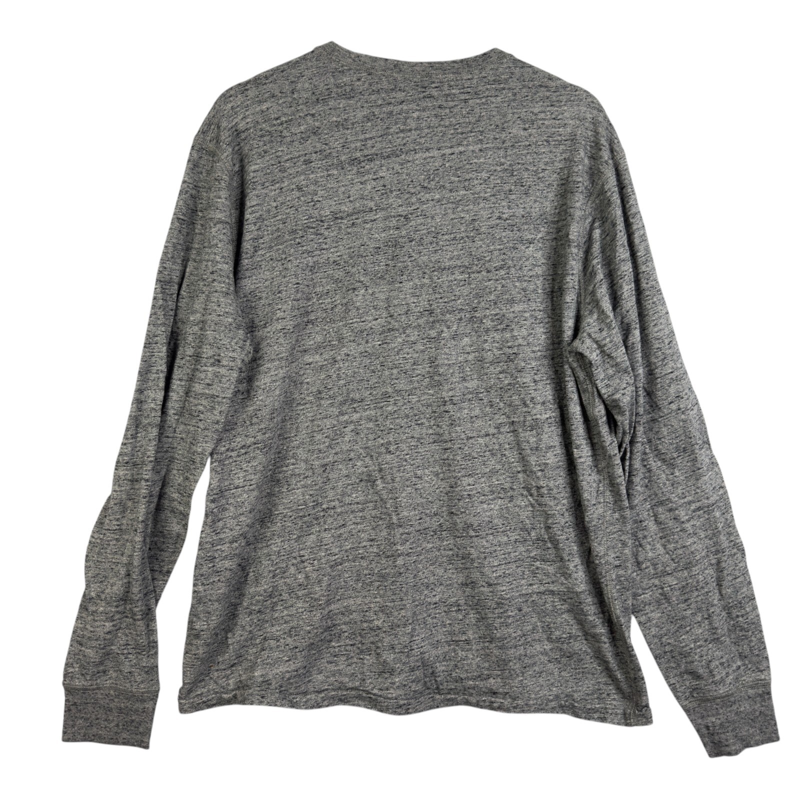 Mercantile J.Crew Men's Y-Neck Pullover Tee Shirt Gray Henley XL 100% cotton gallery