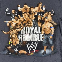 2009 WWE Royal Rumble Portrait Logo John Cena Undertaker Triple H Size Small