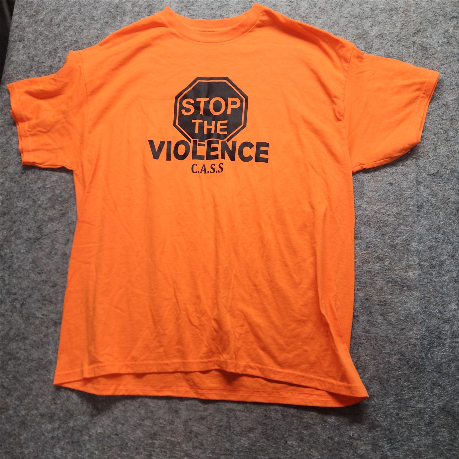 T Shirt Stop The Violence C.A.S.S Orange Size Xl gallery