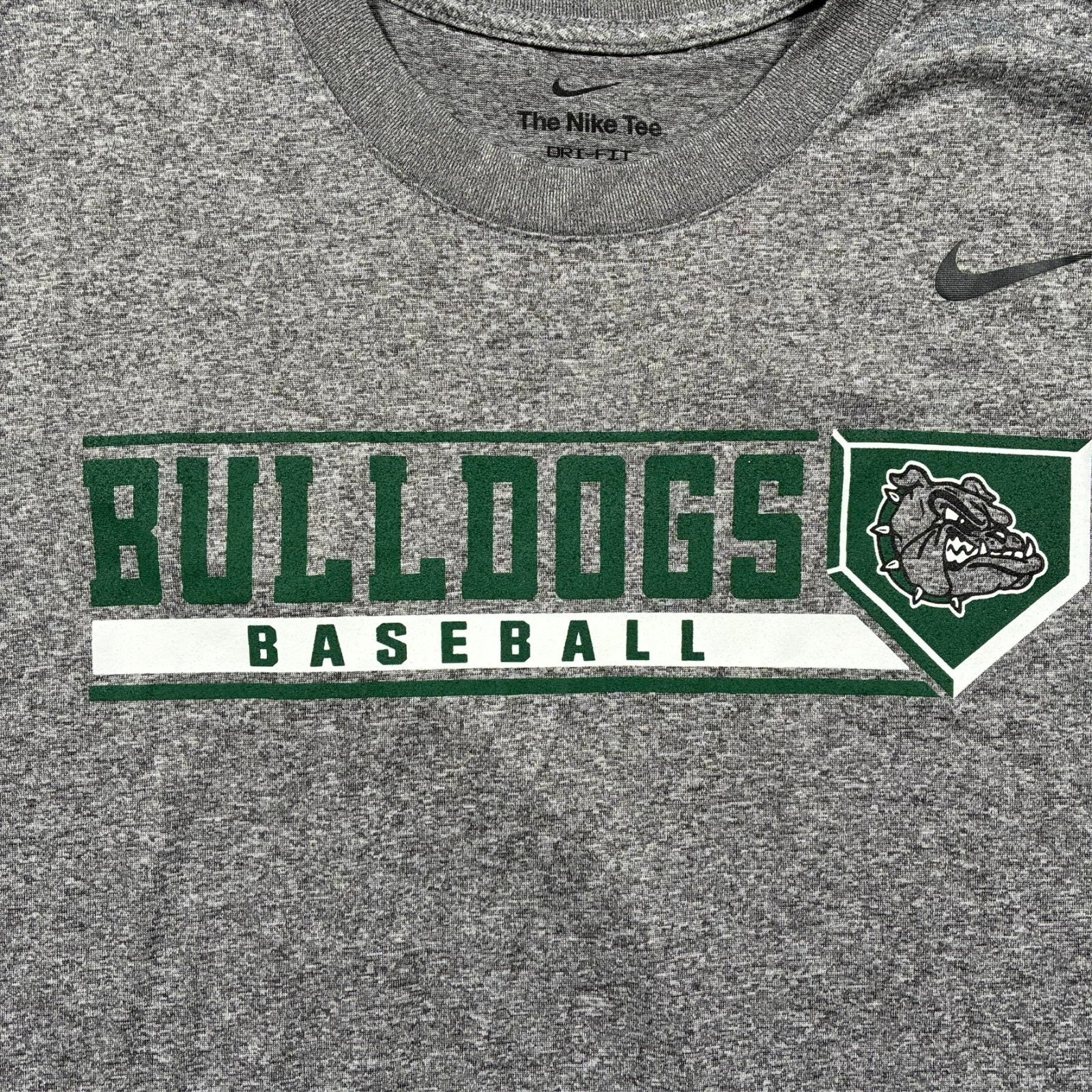 Nike Dri Fit Bulldogs Baseball T Shirt Mens Size L Gray Athletic Training Tee gallery