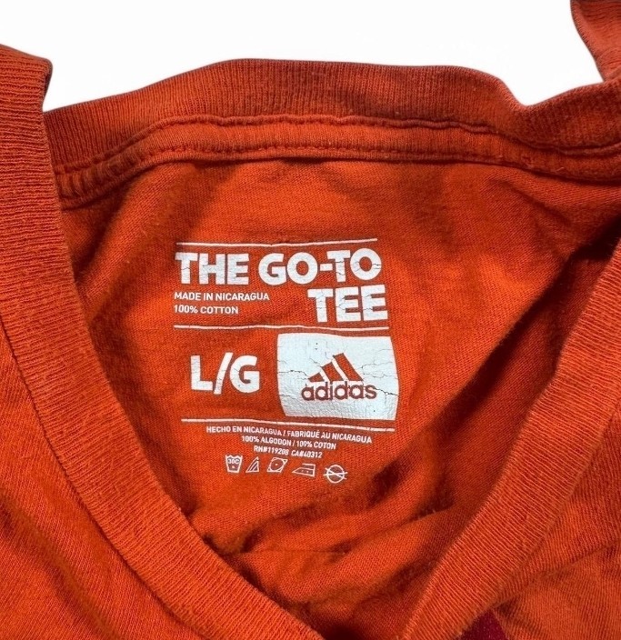 Adidas “Go-To Tee” – Orange (Size L) Good Condition gallery