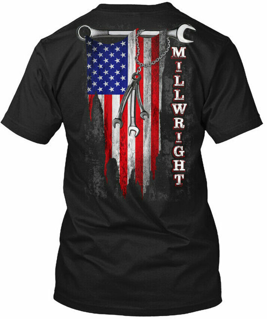 Easy care Proud Millwright Cotton Crew neck T-Shirt Made in USA S-5XL gallery