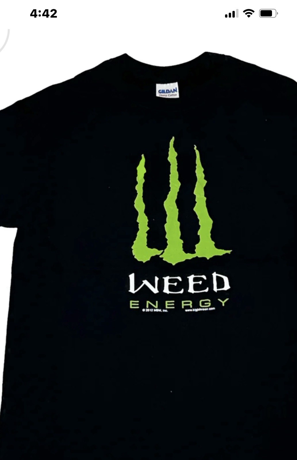 Weed energy T-shirt new size 2 XL gallery