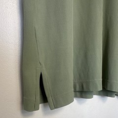 Giorgio Danieli Men’s Green Check Knit Mock Neck Short Sleeve T-Shirt