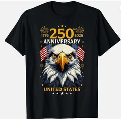 250 Years American Anniversary 1776-2026 4th of July T-Shirt