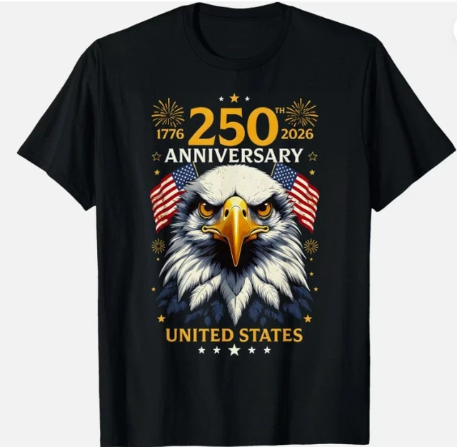 250 Years American Anniversary 1776-2026 4th of July T-Shirt